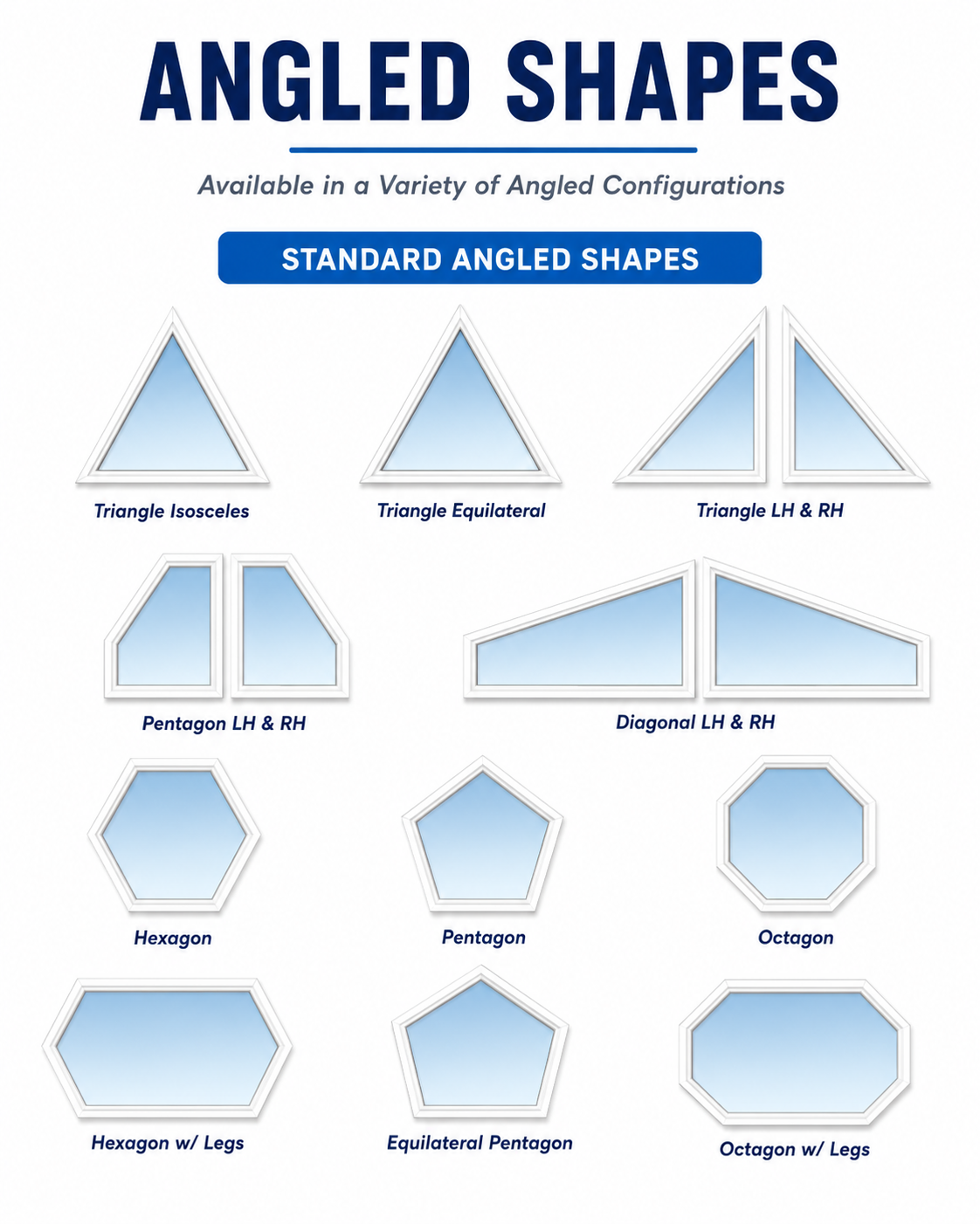 Angled window shapes